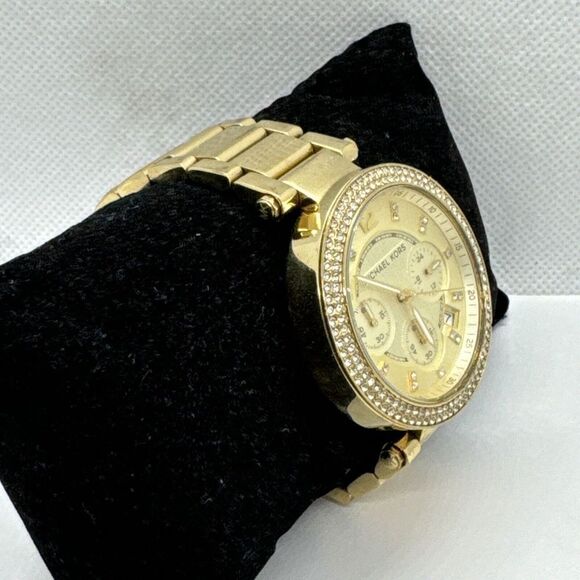 Michael Kors Parker MK5354 Women\'s Gold Stainless Steel Analog Dial Watch JNA393 main image 9